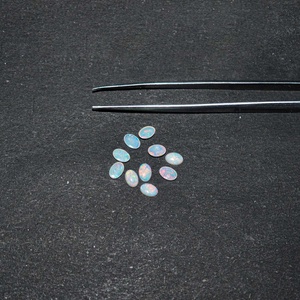 3x5mm Haute Qualité Opale Naturelle Australienne Ovale Pierres Gemmes Bleues Opales de Feu Cabochons Vrac Grossiste Lot Pour Bijoux Personnalisés - Product Image 4