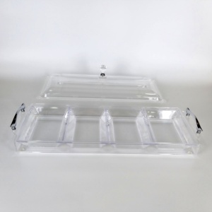 4 Dividers <b>Acrylic</b> Snack Candy Serving Tray Set - Product Image 4