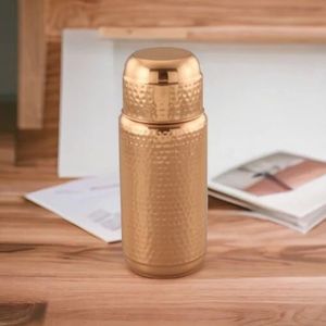 Premium Quality New Design Eco-Friendly Copper Full Etching Water <b>Bottle</b> 500ml Customized Home Office Use Wholesale Price Indian - Product Image 1