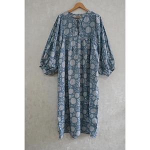 Vestido Boho de Algodón con Estampado a Mano para Mujer, Transpirable, Lavable, Ecológico, Cintura Natural, Ropa de Verano - Product Image 3