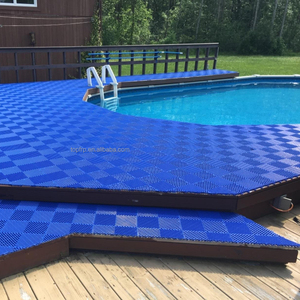 Dalles de drainage emboîtables pour garage et terrasse de piscine, revêtement de sol en plastique PP vinyle pour usage domestique, conception graphique personnalisée disponible - Product Image 2