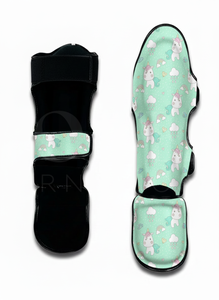 Protège-tibias en cuir PU durable et mousse EVA pour Muay Thai, protection de pied pour Kick Boxing, entraînement MMA, arts martiaux - Product Image 4