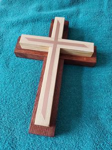 Natural Wood Christian Cross Handmade Wall Hanging Religious <b>Decoration</b> for Home Church <b>Office</b> Bedroom and Living Room - Product Image 5