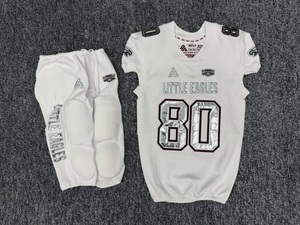 Uniforme de football américain personnalisé par sublimation pour adultes et jeunes, avec maillots en twill et pantalons rembourrés - Product Image 6
