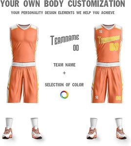Custom Unisex Basketball Jersey Sleeveless V-Neck Sublimated Print Breathable 100% Polyester Adult Sportswear Team Name - Product Image 3