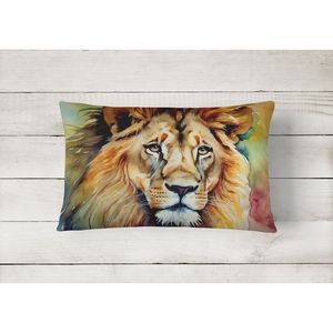 Nuevas alfombras de acuarela con diseño de vida silvestre Lion 2956 de 12Hx16W, lavables, para interiores/exteriores, cojín decorativo para sofá, cama, patio, para interiores y exteriores - Product Image 2