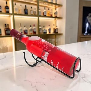 Support moderne en métal pour bouteille de vin, présentoir pour une seule bouteille, décoration d'intérieur, support pour bouteille rouge - Product Image 3