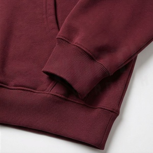 Pure Cotton Oversized Hoodie Drop Shoulder Streetwear Pullover Custom Logo Full Sleeves <b>Knee</b> Length Solid Pattern OEM - Product Image 6