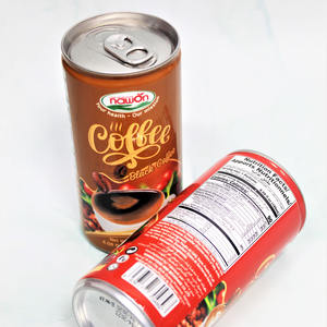 Bebidas de Café en Lata con Bajo MOQ, Café Negro Enlatado 180ML, Fábrica de Bebidas Nawon, Proveedor Mayorista, Certificación ISO GMP, Logotipo Personalizado - Product Image 1
