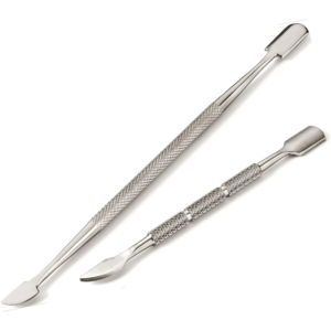 High Quality Stainless Steel Double Ended Cuticle Pusher Customizable Steel Handle Nail <b>Cleaning</b> Manicure Pedicure <b>Tool</b> - Product Image 1