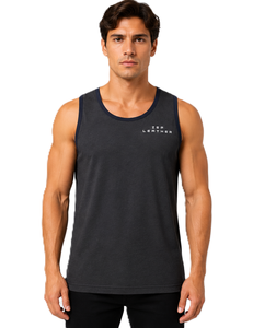 Débardeur décontracté pour homme, col rond, 100 % coton teint, respirant, idéal pour la gym et l'été - Product Image 1