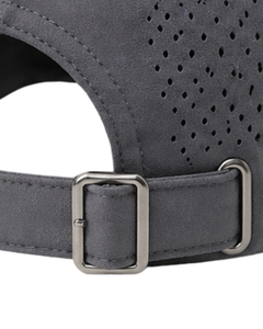 Casquette de sport respirante gris anthracite avec sangle réglable, légère, séchage rapide, pour course en extérieur, gym, usage décontracté – Qualité supérieure - Product Image 2