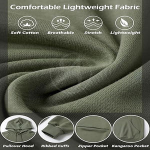 Sweat-shirts à capuche pour hommes de haute qualité, décontractés, doublés en polaire, en coton et polyester, personnalisables, faible MOQ - Product Image 6