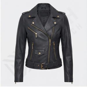 Nueva llegada chaquetas de cuero genuino personalizadas a granel precio razonable chaquetas de cuero para mujer fácil de usar personalizado - Product Image 2