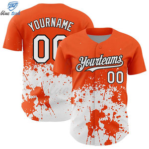 Men's Baseball Uniform Factory Producing Premium Polyester Heat-Transfer Printed Short Team Jerseys Custom Logo Printing OEM - Product Image 6