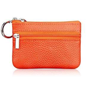 Genuine leather coin purse Compact small <b>wallet</b> Mini coin <b>holder</b> for women Vintage leather pouch - Product Image 1