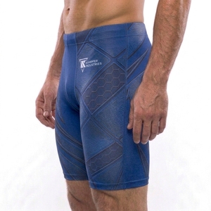 Quick Dry Breathable Moisture Wicking Athletic Wear Men Solid Casual Compression Shorts Gym Workout Base <b>Layer</b> - Product Image 5