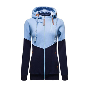 Vente en gros de sweats à capuche zippés en molleton épais pour femmes, 500 g/m², fournisseur personnalisé pour les détaillants de streetwear haut de gamme - Product Image 3