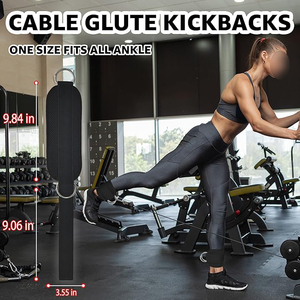 Nuevas Correas de Tobillo de Neopreno y Nailon Hechas a Medida con Cierre Elástico Acolchado para Entrenamiento en Gimnasio y Levantamiento de Pesas - Product Image 4