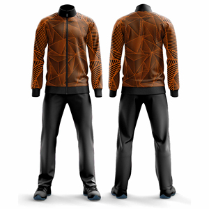 Ensemble de survêtement sportif personnalisé pour hommes et femmes, veste et pantalon de jogging, vêtements de sport d'équipe, fournisseur en gros de vêtements - Product Image 4