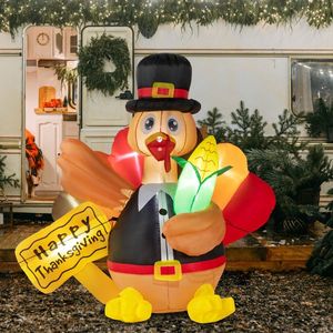 5ft 12W LED Garden Lights Dazzling Turkey with Corn 7pcs Decorative Light Ensemble - Product Image 3