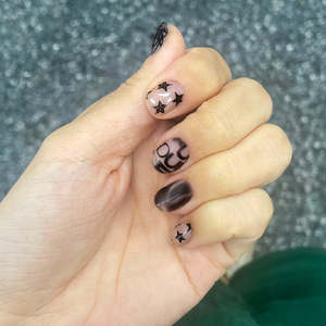 Ongles en gel semi-durcis de qualité professionnelle coréenne 100% réels, autocollants pour ongles en gel, véganes, sans cruauté, non toxiques, 28 pièces - Product Image 4