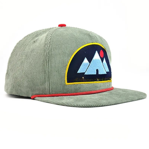 Casquette Snapback Vintage 5 Panneaux en Velours Côtelé avec Cordon, Unisexe, Personnalisable avec Logo Brodé ou Patch, Tissu Imprimé, Style Sportif et Professionnel (OEM/ODM) - Product Image 3