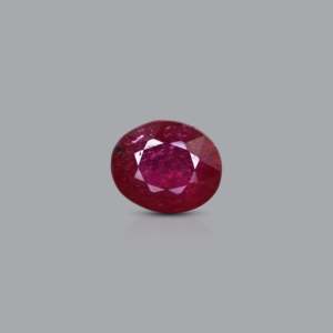 3.6 Carat Premium Ruby Loose Gemstone 8x10mm Emerald Cut for Fine Jewelry - Product Image 1
