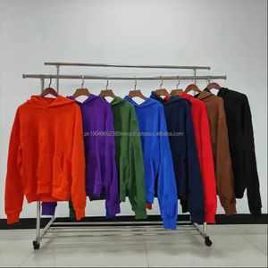 Sweat-shirts à capuche en molleton à fermeture éclair pour hommes, de haute qualité, poids lourd, 100% coton, en gros, surdimensionnés, avec motif de couronne noire, 420G, numérique - Product Image 1