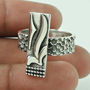 Minimalist Vintage Style Pure <b>925</b> Sterling <b>Silver</b> <b>Ring</b> Unisex Design Bohemian Jewelry At Wholesale Price OEM ODM Fine Jewelry - Product Image 3