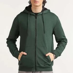 Wholesale <b>Zip</b> Up Hoodies Thick Cotton Fleece Custom Hoodie Mens Full Zipper Oversized Mens Zipper Hoodies Full Zipper - Product Image 1