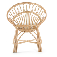 Chaise avec nœud en rotin naturel pour enfant, meuble d'extérieur, chaise pour enfants, offre spéciale