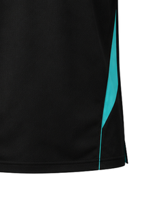 Camiseta Polo Deportiva Negra y Cian Personalizada para Hombre, Camiseta de Golf de Secado Rápido, Transpirable, Informal y Deportiva - Product Image 6
