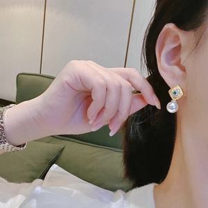 Pendientes Colgantes de Plata 925 con Cuentas de Oro Natural en Forma de Trébol, Redondas de 11-12 mm, con Defectos, Regalo de Cumpleaños para Primavera/Verano - Product Image 2