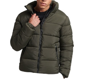 2025 <b>Long</b> Sleeves Puffer <b>Jacket</b> for Winter Wear Best Quality Breathable Material Plus Size <b>Men</b> Puffer <b>Jacket</b> - Product Image 1