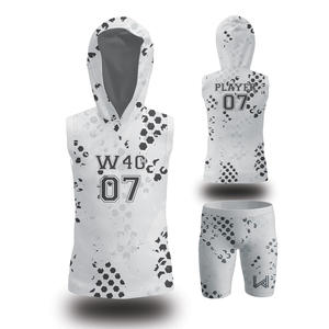 Uniformes de Fútbol Americano 7v7 Personalizados para Hombres, Adultos y Jóvenes, Tallas Grandes, con Capucha, Sin Mangas, Transpirables, de Poliéster - Product Image 5