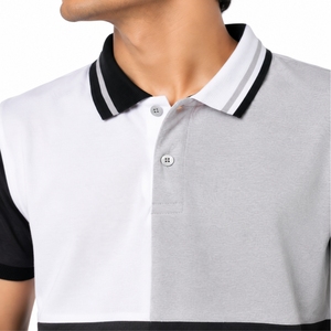 Polo Homme Confortable Style Smart Casual Haut de Gamme pour Usage Quotidien, Design Personnalisé, Respirant, Collection Été, Color Block - Product Image 2