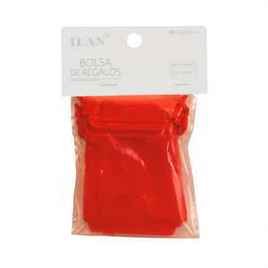 Sacchetti regalo Ilan 5x7cm rossi 8 pezzi per confezioni regalo per feste - Product Image 1