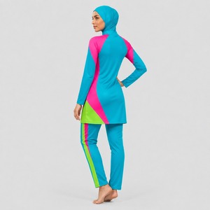 Conjunto de Traje de Baño Islámico Modesto para Mujer, Parte Inferior de Corte Alto, Impresión de Logotipo Multiposición, Ecológico, Transpirable, Bikini Modesto - Product Image 5