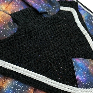 Oem Equestrian Horse Riding Set Saddle Cloth and Fly Hood <b>Bonnet</b> Cotton Polyester Anti Slip Shock Absorbing Jumping Pad - Product Image 4