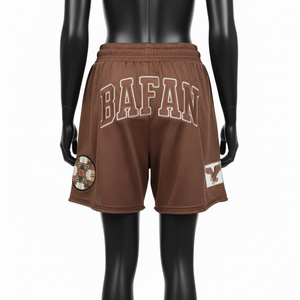 Shorts Deportivos de Malla para Hombre, Poliéster de Alta Calidad, Suaves y Transpirables, Color Níquel, Cintura Elástica, Logotipo con Aplique Termoadhesivo, Shorts para Mujer - Product Image 3