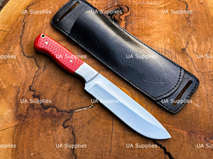 Cuchillo Táctico de Caza de Hoja Fija de Acero Inoxidable Hecho a Mano Personalizado de Excelente Calidad con Mango de Panal OEM ODM 1 Año - Product Image 5