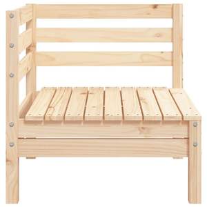 Sofá Modular de Madera de Pino Natural para Jardín, Construcción Sólida para Comodidad en Exteriores - Product Image 5