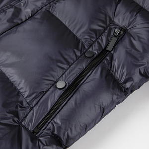 Custom Logo Front Hooded Men Puffer Jacket Bubble <b>Padded</b> Winter Coat Outdoor Warm Nylon - Product Image 4