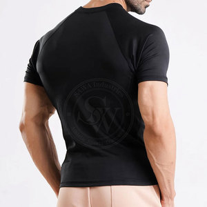 เสื้อยืดกีฬาแบบสลิมฟิต ระบายอากาศ แห้งเร็ว น้ำหนักเบา ช่วยพยุงกล้ามเนื้อ เหมาะสำหรับการฝึกซ้อมในยิม ประสิทธิภาพสูง - Product Image 2