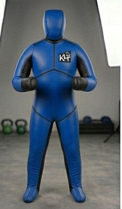 Blue PU <b>Boxing</b> <b>Dummy</b> Sponge Filled Durable Training Equipment for Adult Martial Arts Practice - Product Image 4