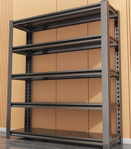 Estante de Almacenamiento Metálico Ajustable de un Solo Nivel, Impermeable, Plegable y Apilable, para Puertas/Paredes, Organización Moderna de Artículos Diversos - Product Image 1