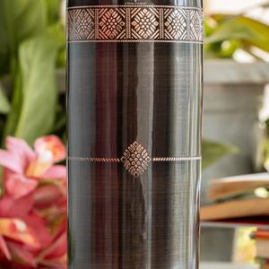 Ensemble de vaisselle en cuivre pur Indian Art Villa, finition antique, design en relief, sans BPA, anti-fuite, écologique, sans plastique - Product Image 6