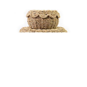 Cestas de Almacenamiento de Estilo Vintage de Mimbre Marino con Tapas, Cajas Organizadoras Tejidas Naturales con Bordes Festoneados, Solución Ecológica - Product Image 5
