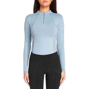 Lightweight Moisture Wicking Trending Equestrian Top Breathable Stylish Stretch Fabric Horse Riding Athletic Women Base Layer - Product Image 4